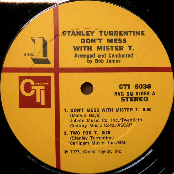 Stanley Turrentine ~ Don't Mess With Mister T. (Vinyl) - Djungel & Jazz