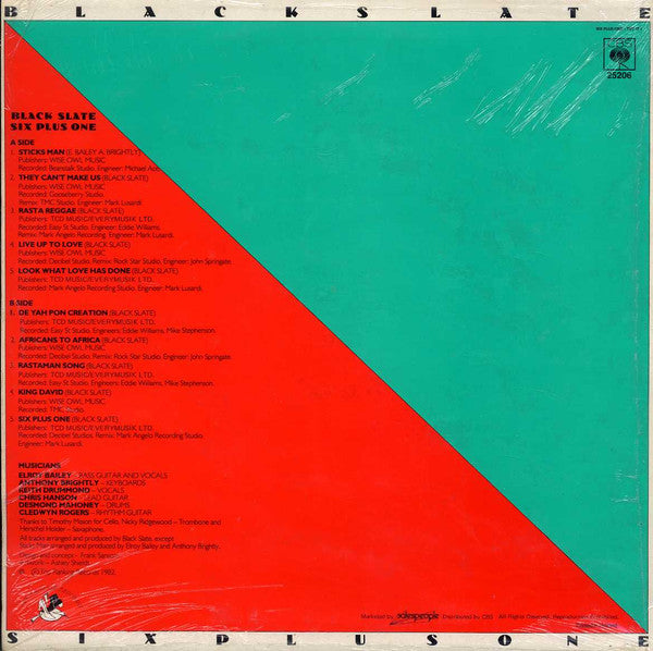 Black Slate : Six Plus One (LP)