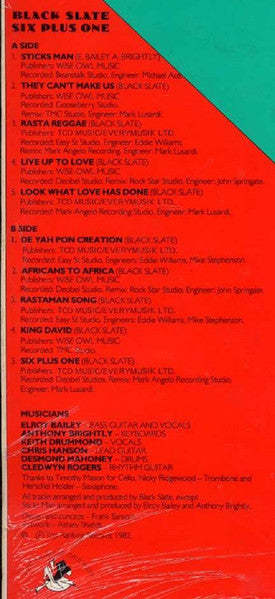 Black Slate : Six Plus One (LP)