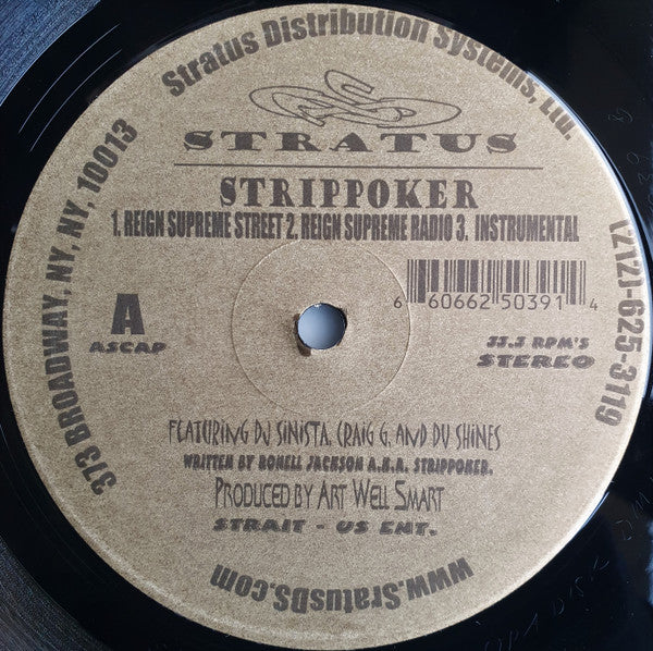 Strippoker ~ Reign Supreme / QB To CO / The Black James Bond (Vinyl) - Djungel & Jazz