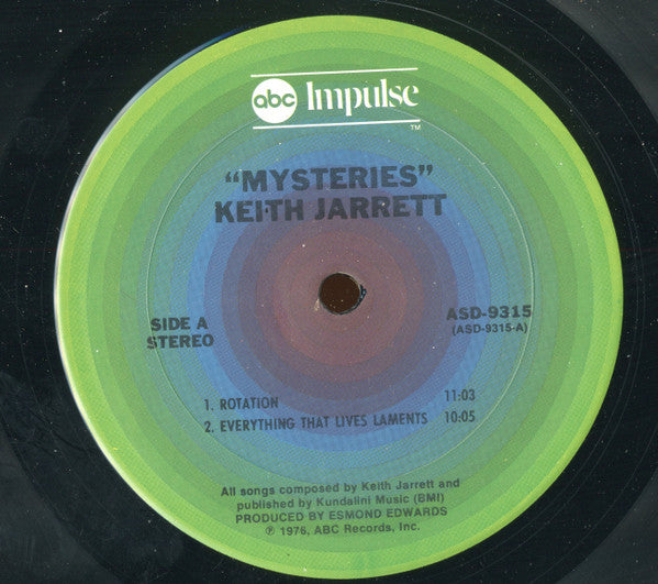 Keith Jarrett : Mysteries (LP, Album, Ter)
