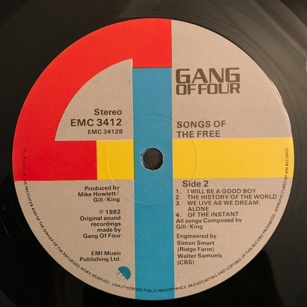 Gang Of Four ~ Songs Of The Free (Vinyl) - Djungel & Jazz