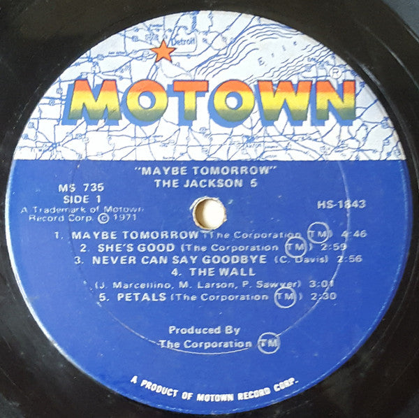 The Jackson 5 ~ Maybe Tomorrow (Vinyl) - Djungel & Jazz