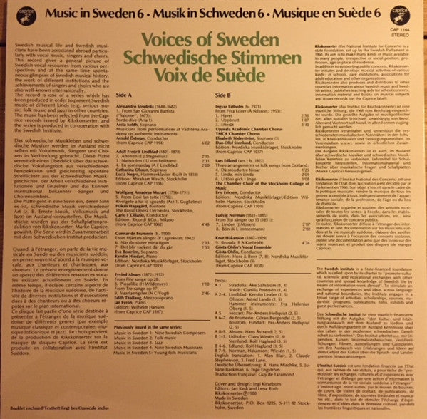 Various ~ Music In Sweden 6: Voices Of Sweden (Vinyl) - Djungel & Jazz