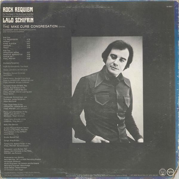 Lalo Schifrin : Rock Requiem (LP, Album)