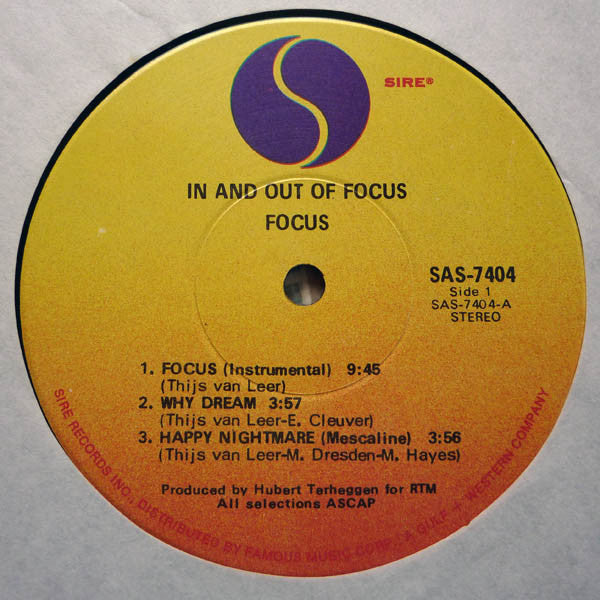 Focus  ~ In And Out Of Focus (Vinyl) - Djungel & Jazz