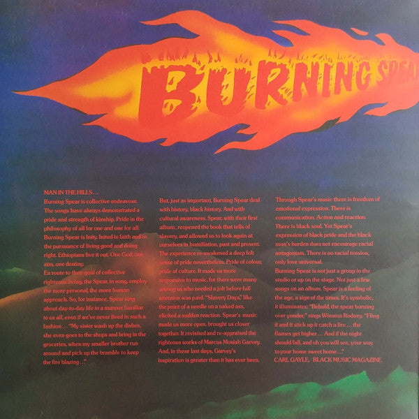 Burning Spear : Man In The Hills (LP, Album, RE, Gat)