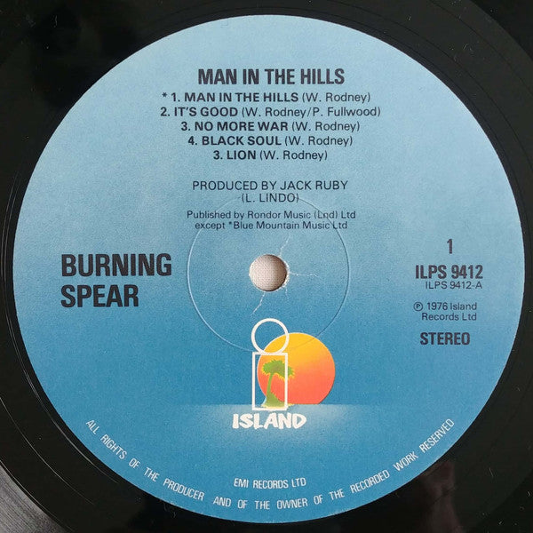 Burning Spear : Man In The Hills (LP, Album, RE, Gat)