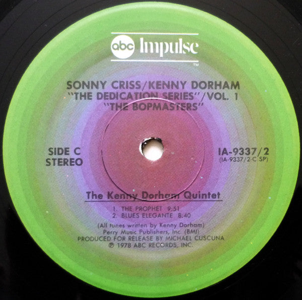 Sonny Criss / Kenny Dorham ~ The Bopmasters (Vinyl) - Djungel & Jazz