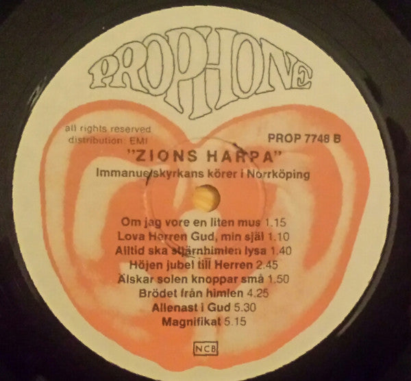 Immanuelkyrkans Körer i Norrköping ~ Zions Harpa (Vinyl) - Djungel & Jazz