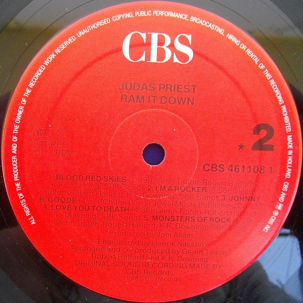 Judas Priest ~ Ram It Down (Vinyl) - Djungel & Jazz