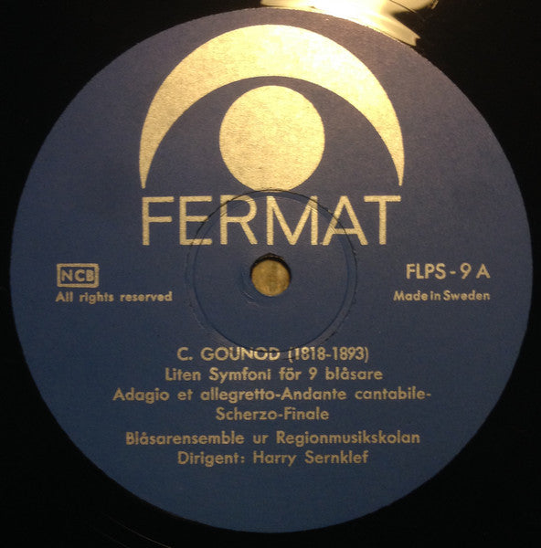 Blåsarensembler Ur Regionmusikskolan ~ Cornicen (Vinyl) - Djungel & Jazz