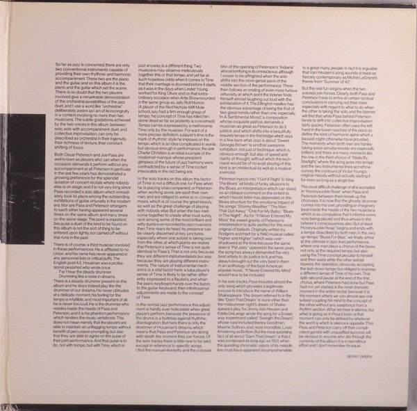 Oscar Peterson / Joe Pass ~ Oscar Peterson Et Joe Pass À Salle Pleyel (Vinyl) - Djungel & Jazz
