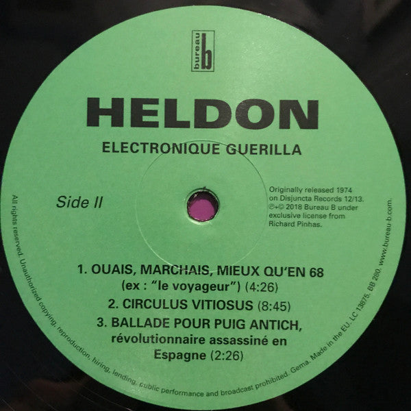 Heldon : Electronique Guerilla (LP, Album, RE)