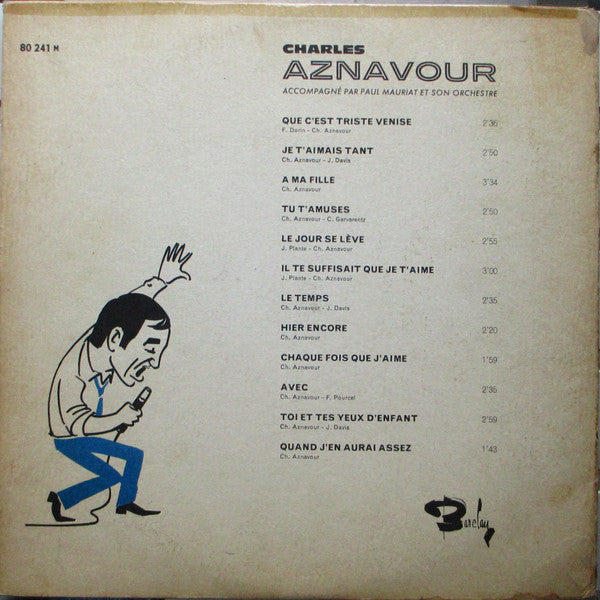 Charles Aznavour ~ Charles Aznavour Accompagné Par Paul Mauriat Et Son Orchestre (Vinyl) - Djungel & Jazz