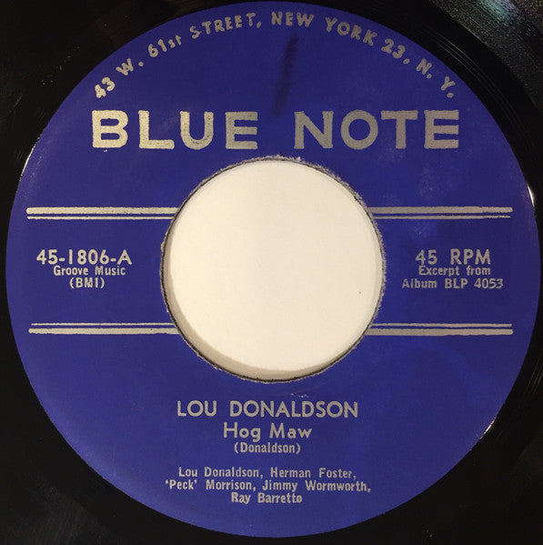 Lou Donaldson : Hog Maw / Day Dreams (7", Single)