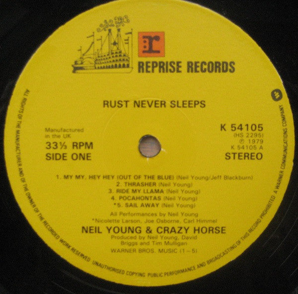 Neil Young & Crazy Horse ~ Rust Never Sleeps (Vinyl) - Djungel & Jazz