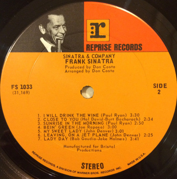 Frank Sinatra ~ Sinatra & Company (Vinyl) - Djungel & Jazz