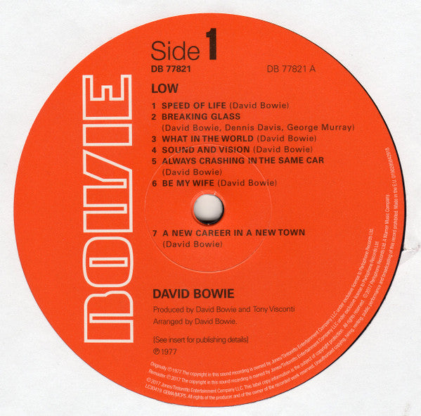 David Bowie ~ Low (Vinyl) - Djungel & Jazz