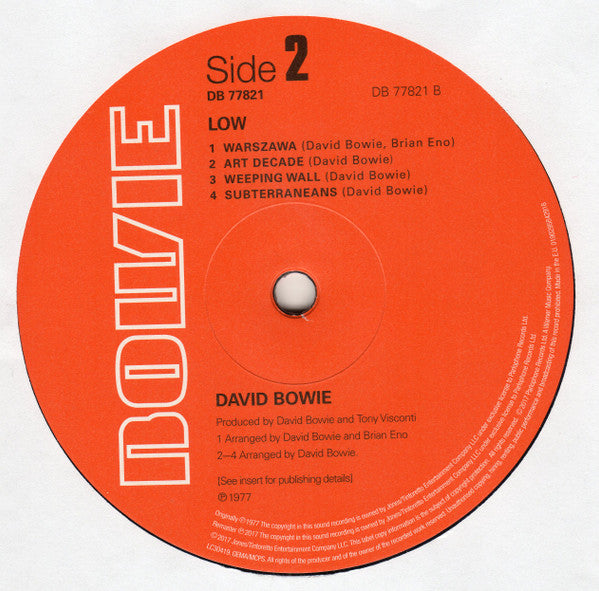 David Bowie ~ Low (Vinyl) - Djungel & Jazz