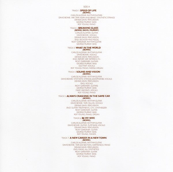 David Bowie ~ Low (Vinyl) - Djungel & Jazz