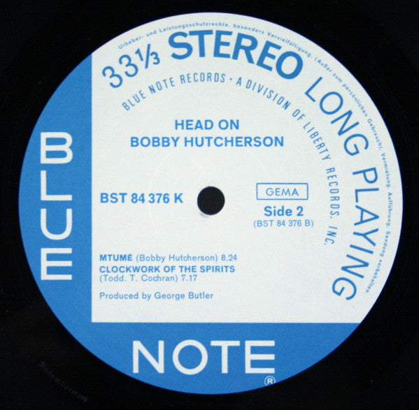 Bobby Hutcherson ~ Head On (Vinyl) - Djungel & Jazz
