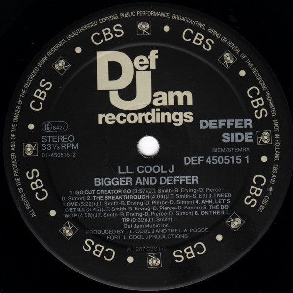 L.L. Cool J ~ Bigger And Deffer (Vinyl) - Djungel & Jazz