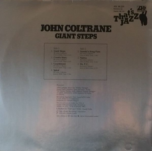 John Coltrane : Giant Steps (LP, Album, RE, Gat)