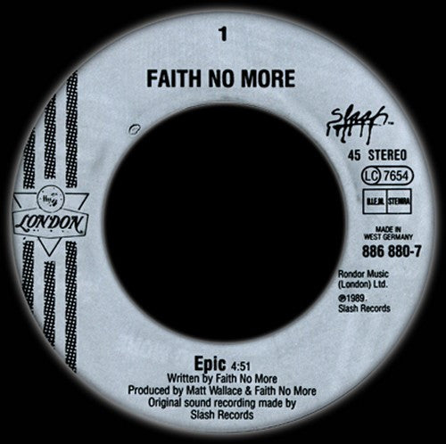 Faith No More : Epic (7", Single)