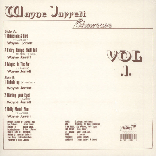 Wayne Jarrett ~ Showcase Vol. 1 (Vinyl) - Djungel & Jazz