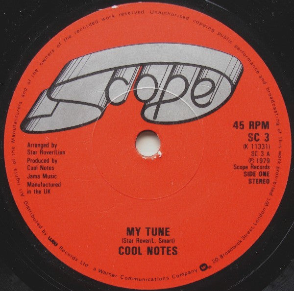 The Cool Notes ~ My Tune / 'Cos We Don't Do It (Vinyl) - Djungel & Jazz