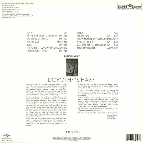 Dorothy Ashby ~ Dorothy's Harp (Vinyl) - Djungel & Jazz