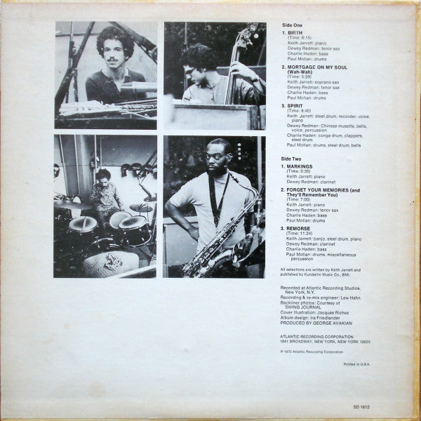 Keith Jarrett : Birth (LP, Album, Pre)