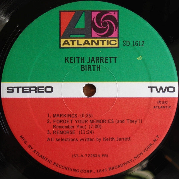 Keith Jarrett : Birth (LP, Album, Pre)