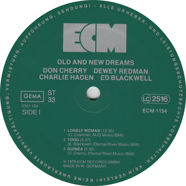 Old And New Dreams : Old And New Dreams (LP, Album)