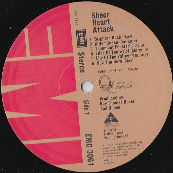 Queen ~ Sheer Heart Attack (Vinyl) - Djungel & Jazz
