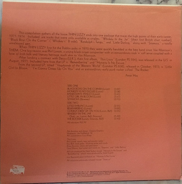 Thin Lizzy ~ Rocker (1971-1974) (Vinyl) - Djungel & Jazz