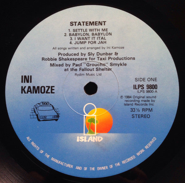 Ini Kamoze : Statement (LP, Album, The)