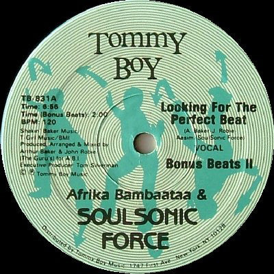 Afrika Bambaataa & Soulsonic Force : Looking For The Perfect Beat (12", RP)