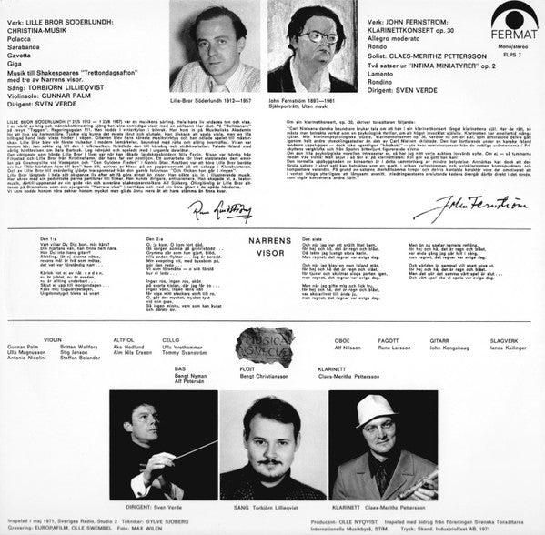 Lille Bror Söderlundh / John Fernström - Musica Sveciæ ~ Musica Sveciæ, Lille Bror Söderlundh, John Fernström (Vinyl) - Djungel & Jazz