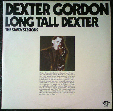 Dexter Gordon ~ Long Tall Dexter (Vinyl) - Djungel & Jazz