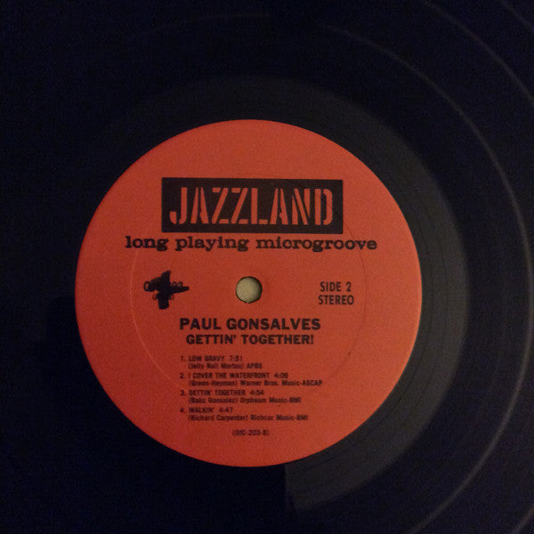 Paul Gonsalves ~ Gettin' Together (Vinyl) - Djungel & Jazz