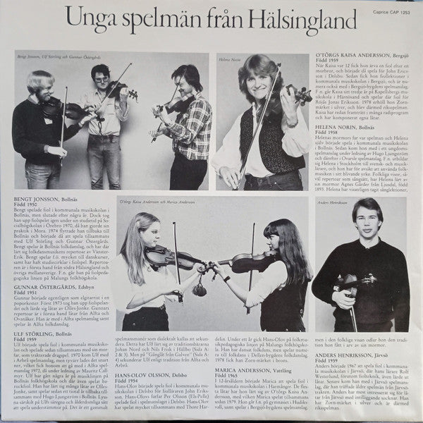Various ~ Unga Spelmän Från Hälsingland (Vinyl) - Djungel & Jazz