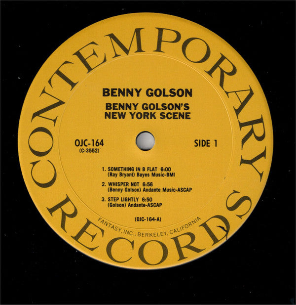 Benny Golson ~ Benny Golson's New York Scene (Vinyl) - Djungel & Jazz