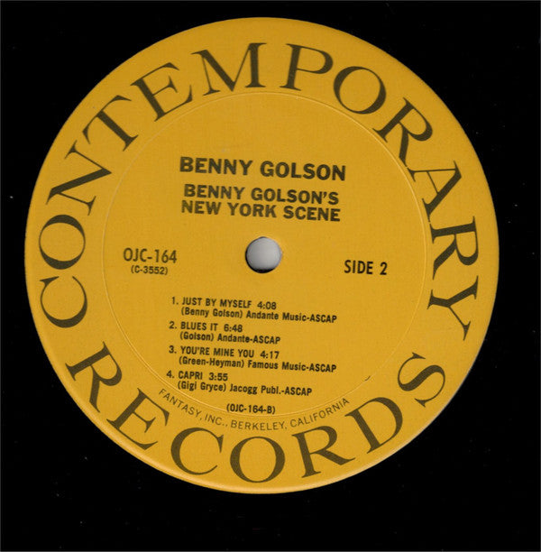 Benny Golson ~ Benny Golson's New York Scene (Vinyl) - Djungel & Jazz