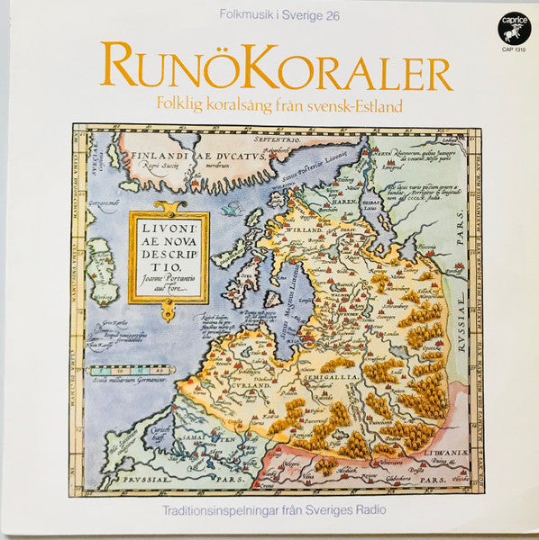 Various : Runökoraler: Folklig Koralsång Från Svensk-Estland (LP, Mono)