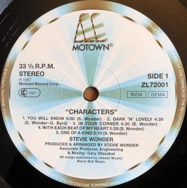 Stevie Wonder ~ Characters (Vinyl) - Djungel & Jazz