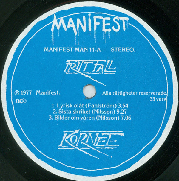 Kornet : Fritt Fall (LP, Album)