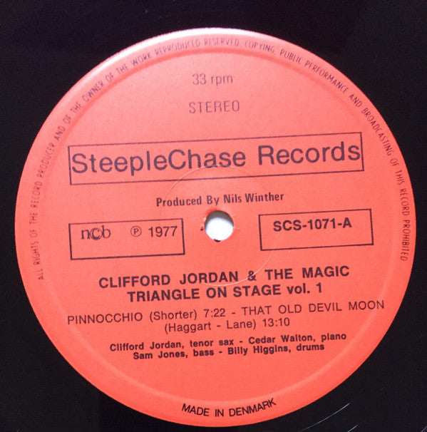 Clifford Jordan & The Magic Triangle ~ On Stage Vol. 1 (Vinyl) - Djungel & Jazz