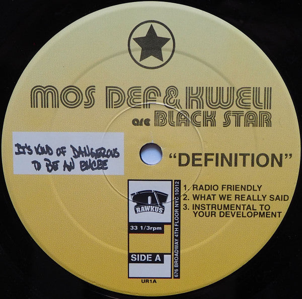 Mos Def & Talib Kweli Are Black Star ~ Definition / Twice Inna Lifetime (Vinyl) - Djungel & Jazz